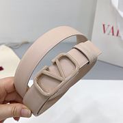 Okify Valentino Full Beige Belt 30mm  - 5