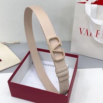 Okify Valentino Full Beige Belt 30mm 