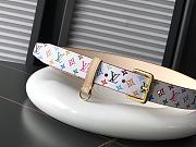 Okify Louis Vuitton x TM Belt In White 30mm - 3