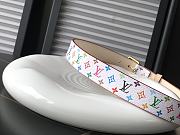 Okify Louis Vuitton x TM Belt In White 30mm - 2