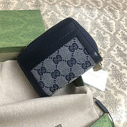 Okify Gucci Small Navy Wallet 11.5x9x2cm - 5