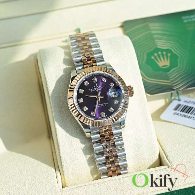 Okify Rolex Oyster Datejust Purple Watch  - 1