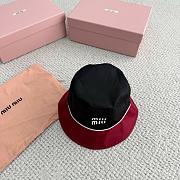 Okify MiuMiu Black/Gray Nylon Bucket Hat  - 5