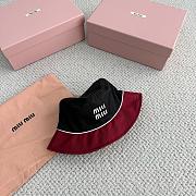 Okify MiuMiu Black/Gray Nylon Bucket Hat  - 3