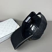 Okify Balenciaga Black/Dark Pink Baseball Cap  - 5
