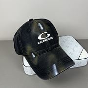 Okify Balenciaga Black/Dark Pink Baseball Cap  - 3