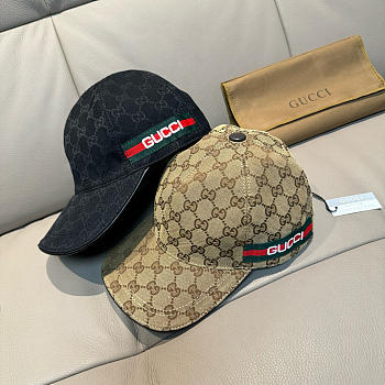 Okify Gucci Black/Beige Baseball Cap 