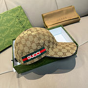 Okify Gucci Black/Beige Baseball Cap  - 4