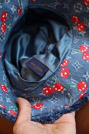 Okify Louis Vuitton x TM Cherry Denim Bucket Hat - 5