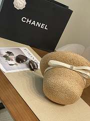 Okify CC Raffia White Bow Hat  - 4