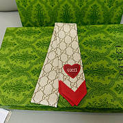 Okify Gucci Red Heart Twill Silk 5x86cm  - 2