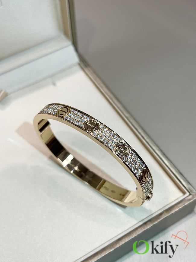 Okify Cartier Love Gold Bracelet With Diamond - 1