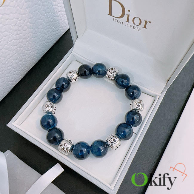 Okify Dior Multi-element Agate Blue Bracelet - 1