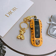 Okify Dior Gold Bear Key Chain  - 5