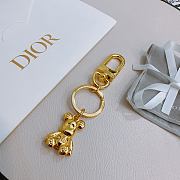 Okify Dior Gold Bear Key Chain  - 3