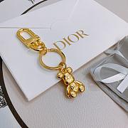 Okify Dior Gold Bear Key Chain  - 2
