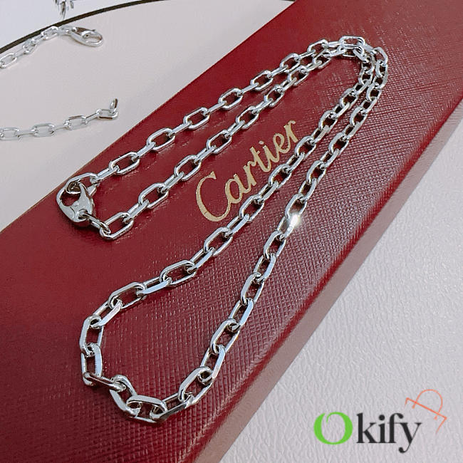 Okify Cartier Silver Necklace 24245 - 1