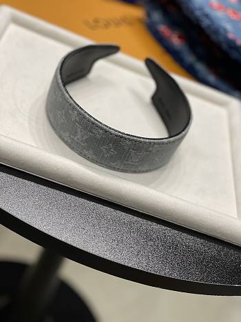 Okify Louis Vuitton Denim Gray Headband 