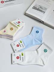 Okify Lululemon Set 5 Pairs Of Macaroon Socks  - 3