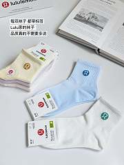 Okify Lululemon Set 5 Pairs Of Macaroon Socks  - 4