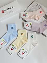 Okify Lululemon Set 5 Pairs Of Macaroon Socks  - 5