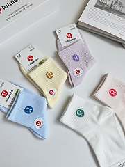 Okify Lululemon Set 5 Pairs Of Macaroon Socks  - 6
