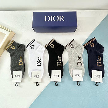 Okify Dior Set 5 Pairs Of Socks 24255