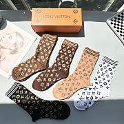 Okify Louis Vuitton Set 5 Pairs Of Socks 24256 - 6
