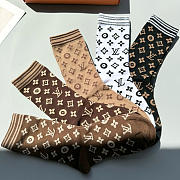 Okify Louis Vuitton Set 5 Pairs Of Socks 24256 - 5