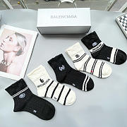 Okify Balenciaga Set 5 Pairs Of Socks 24257 - 4
