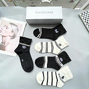 Okify Balenciaga Set 5 Pairs Of Socks 24257 - 3