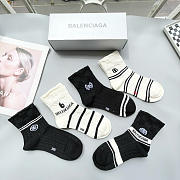 Okify Balenciaga Set 5 Pairs Of Socks 24257 - 2