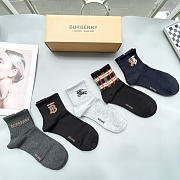 Okify Burberry Set 5 Pairs Of Socks 24258 - 6