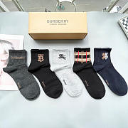 Okify Burberry Set 5 Pairs Of Socks 24258 - 5