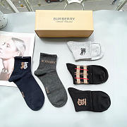 Okify Burberry Set 5 Pairs Of Socks 24258 - 2