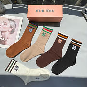 Okify MiuMiu Set 5 Pairs Of Socks 24259 - 2