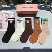 Okify MiuMiu Set 5 Pairs Of Socks 24259 - 1