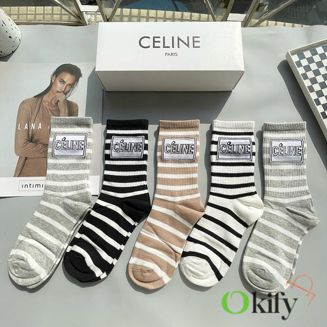 Okify Celine Set 5 Pairs Of Socks 24261 - 1