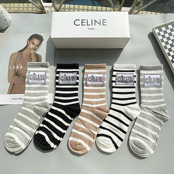 Okify Celine Set 5 Pairs Of Socks 24261