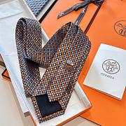 Okify Hermes Orange Tie 7cm 24265 - 6