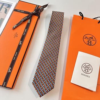 Okify Hermes Orange Tie 7cm 24265