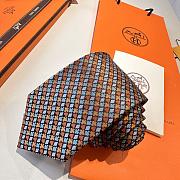 Okify Hermes Orange Tie 7cm 24265 - 2