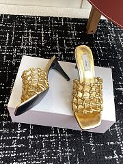 Okify Toteme Gold/Black/White Sandals 8cm/Flat - 2