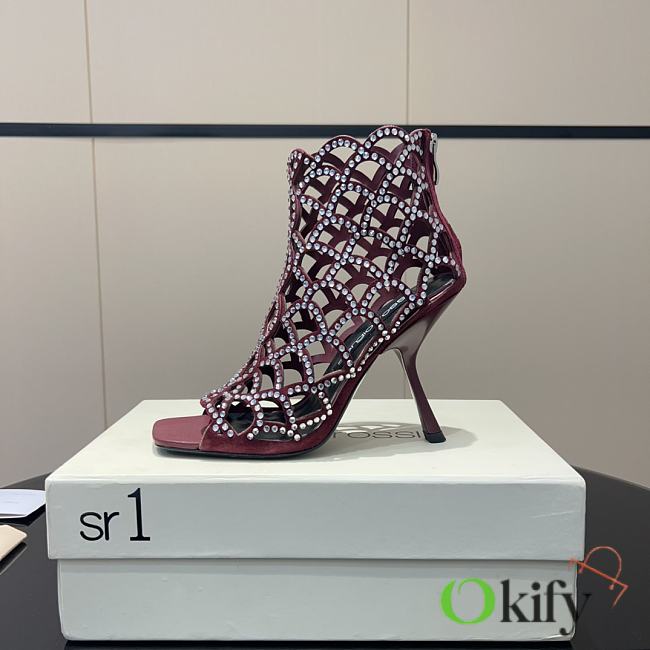 Okify Serglorossl Dark Pink Heels 10cm  - 1