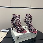 Okify Serglorossl Dark Pink Heels 10cm  - 6