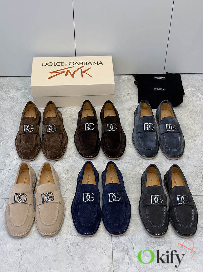 Okify Dolce & Gabbana Men Suede Loafers - 1