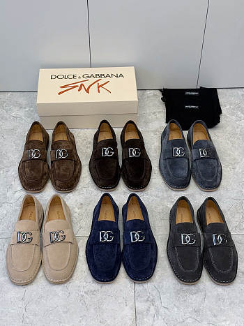Okify Dolce & Gabbana Men Suede Loafers