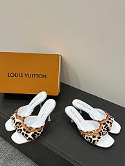Okify Louis Vuitton Leopard Low/High Heel Sandals - 2
