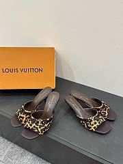 Okify Louis Vuitton Leopard Low/High Heel Sandals - 4
