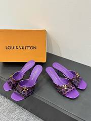 Okify Louis Vuitton Leopard Low/High Heel Sandals - 6